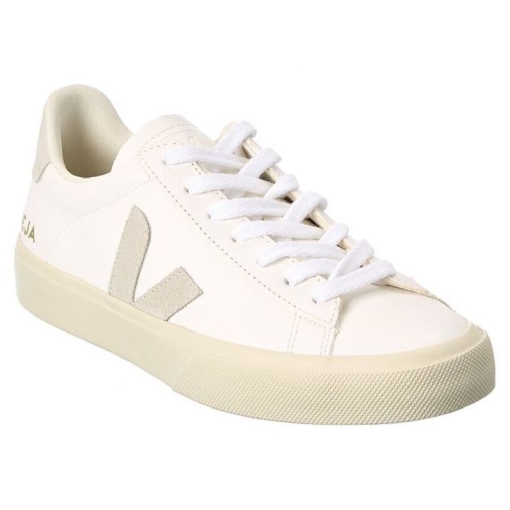 Veja Campo Sneakers in White Leather / Natural Suede - 8 - Picture 2 of 16